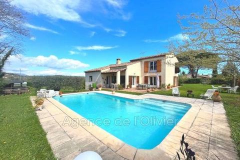 House located in a residential area between Biot and Valbonne, with an area of 165 m² spread over two levels and including : on the garden level; an entrance, a living room with insert fireplace, an independent kitchen, two bedrooms, one of which is ...