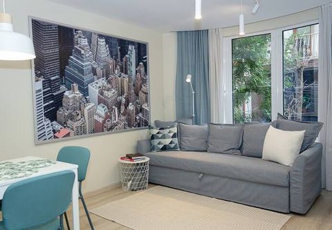 Experience a cozy getaway at this bright & modern 1BD apartment. Located in the heart of Varna, you are just one foot away from all kind of urban activities and entertainment- bars, restaurants, cafes & beaches. Equipped with all amenities you would ...