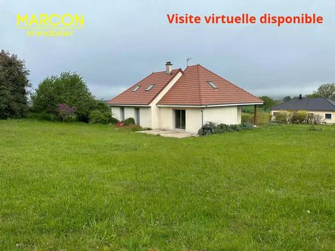 MARCON IMMOBILIER - CREUSE EN LIMOUSIN - REF 88378 - SAINT AGNANT DE VERSILLAT SECTOR - Marcon Immobilier offers you exclusively this beautiful pavilion on a semi-buried basement built in 1992. It is located on the heights of a village with a few sho...