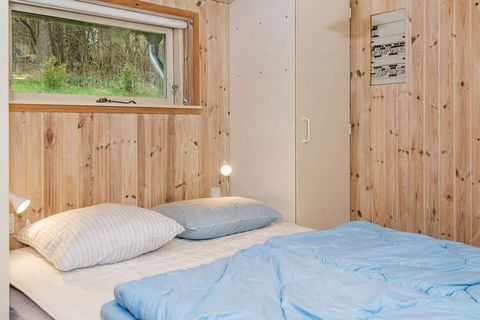 Maison de vacances avec sauna située sur un terrain clôturé et avec une très belle vue sur les champs et les arbres à Handrup Bakker. La région regorge d'opportunités pour de bonnes randonnées et des expériences animales. Après une longue marche, les...