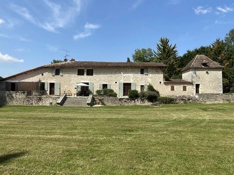 Sitting in over 4 hectares of land is a substantial 5-bedroom farmhouse and a 4-bedroom self-contained guesthouse.The farmhouse has been lovingly restored, but the charm and rustic features are all still there. The kitchen is handmade in oak and is f...