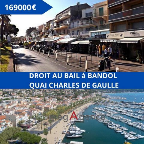 Don't hesitate to seize this exceptional opportunity in the heart of Bandol, on the Charles De Gaulle quay. This 35m2 commercial premises, ideally arranged and in perfect condition, is a real gem in the city's port. Whether you are looking for a spac...