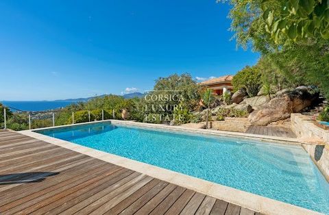 Overlooking the gulf of Ajaccio, this property offers great views on the sea, with spacious terrace and swimming pool. 6 bedrooms and large living room with kitchen facing south exposure.