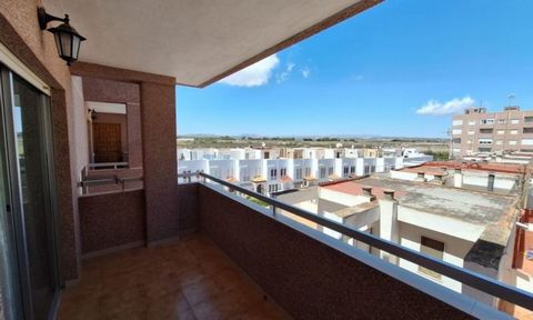 Apartment for sale in La Mata with views of the salt flats of Torrevieja and swimming pool. The house is on the 3rd floor, consists of 3 large bedrooms and a bathroom, has a very bright and spacious living room/kitchen as well as having a private sto...