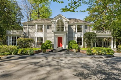 Lovely, pristine home on a Very Special street in Buckhead, built in 1947 with partial renovations by Henri Jova in 1965 and Kemp Mooney in 1981, is located on a large lot of .87 acres far back from the street. It has beautiful rooms...the entry foye...