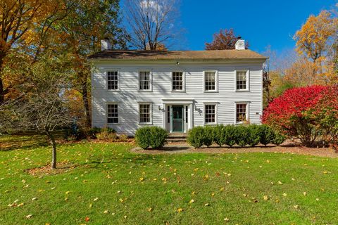 This historic C. 1830 Colonial house is beautifully sited and located at the end of a long private driveway. This spectacular 9 acre plus property is tranquil and nestled in a story book setting that overlooks a pond, frontage on the Wappingers Creek...
