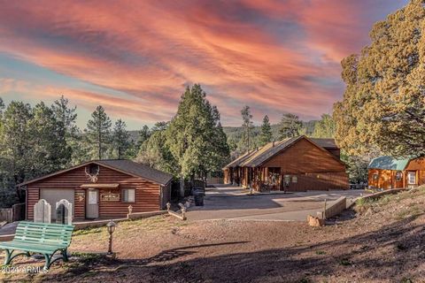 The property includes nine (9) cozy wood cabin rentals in Christopher Creek, located just outside Payon, Arizona. Cabins have between one and two bedrooms, one bathroom, kitchen, living areas, WiFi, and air conditioning. Nestled beneath the magnifice...
