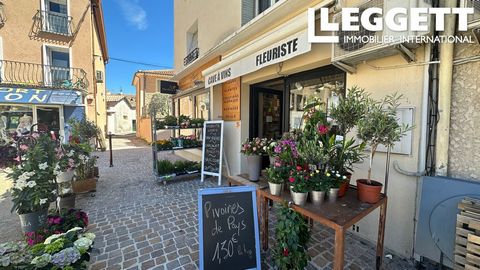 A29160THT04 - Leggett offers a unique opportunity to take over a thriving business in the heart of Oraison, in Provence. The boutique, offering beautiful flowers and local products such as wine, pottery, and home décor items, has been in operation fo...
