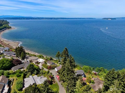 Panoramic sound and mountain views will take your breath away the moment you set foot into this iconic PNW home. Meander down a park-like lane to find this mid-century modern masterpiece.First time on market in nearly 50 years, this is the gem of the...