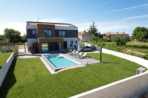 Modern new building with swimming pool in Marcana! Total area is 215 sq.m. Land plot is 683 sq.m. Villa has two levels. The ground floor contains an entrance hall, a kitchen with a dining room and a living room, which below offers access to the beach...