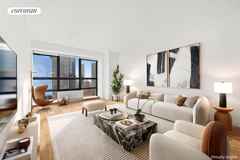 Live in luxury on the most coveted stretch of 57 th street in this magnificent 1-bedroom condo at the Metropolitan Tower. Perched high on the 45th floor, this spacious 1,048 sq ft residence offers panoramic views of the New York City skyline and Cent...