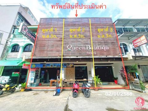 Property details 3-storey commercial building - 3 units - Building age 30 years - Total usable area 540 sq.m., - 19 bedrooms, - 14 bathrooms - Land size 48.00 sq.w. Chaweng Beach Road Suitable for investors Sold from the bank Price 33,810,000 baht