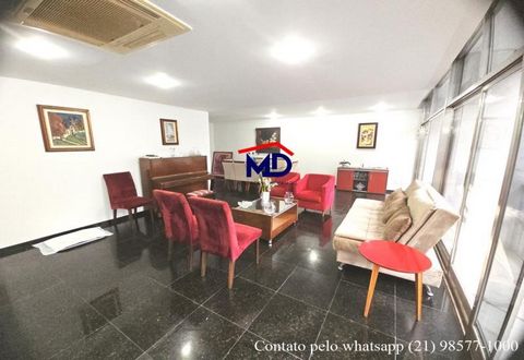 Flamengo, prédio de excelente padrão, 1 unidade por andar, 300 m² no IPTU, salão avarandado com vista copa das arvores, lavabo, escritório, sala intima, 4 quartos amplos com armários sendo 1 suite, muito fácil criar segunda suite, 2 banheiros sociais...